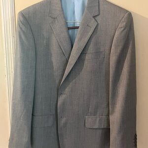 NWOT Bresciani Super 150’s 100% Wool Men’s Light Gray Suit Jacket. Size 44R